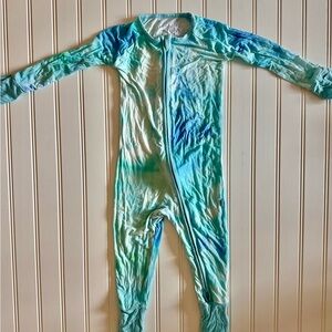 Little Sleepies Tidepool Watercolor Zippy